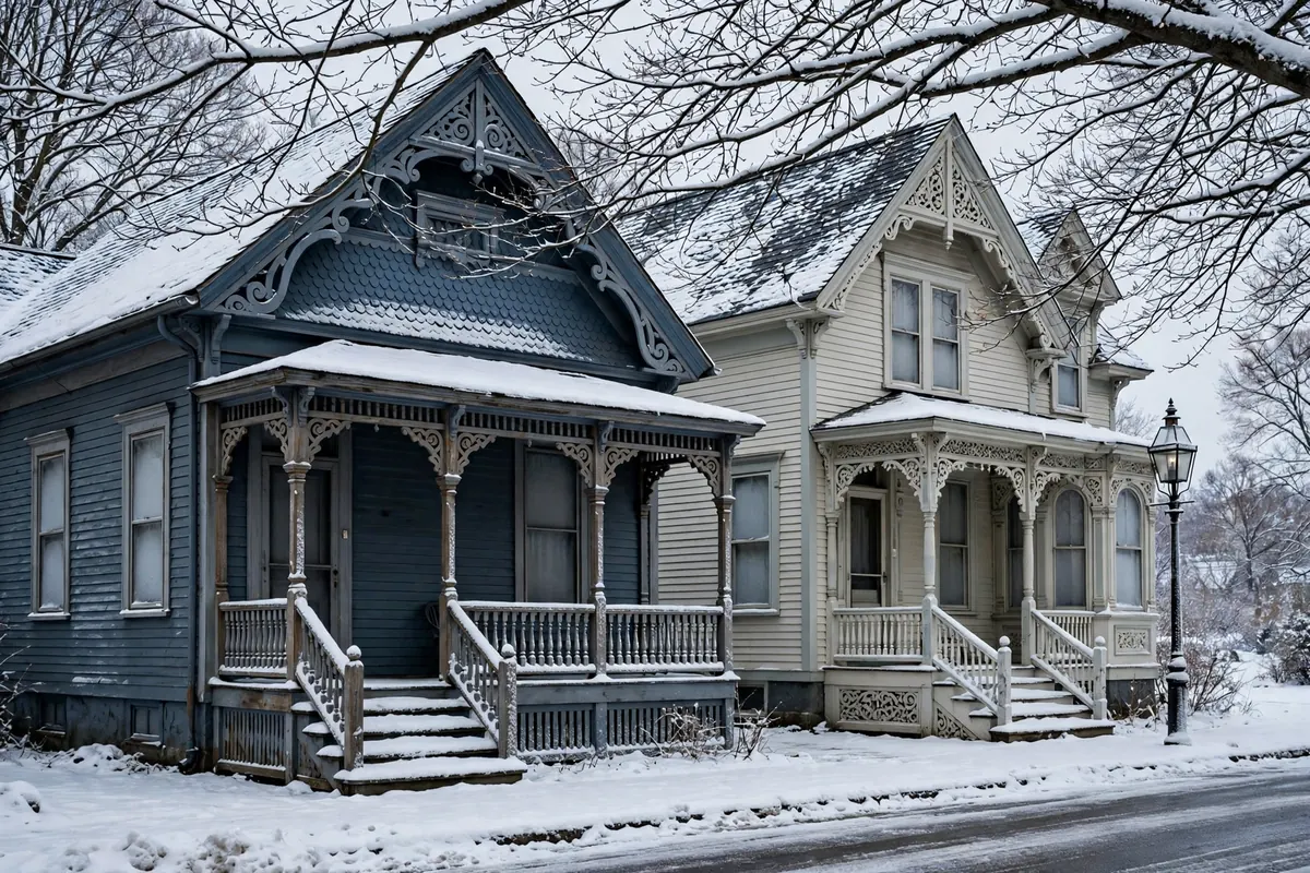 Historic homes in downtown Naugatuck, CT